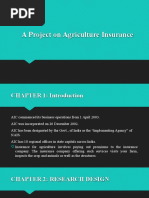 A Project On Agriculture Insurance