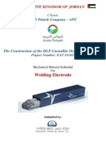 Welding Electrode: The Hashimite Kingdom of Jordan