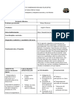 Profesora Practicante: Profesora: Datos Institucionales: Área/disciplina Curricular: Diagnostico Cualitativo y Cuantitativo Del Curso