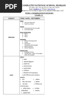 Term-1 Examination Portions