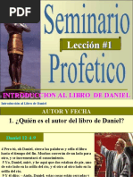 Lección #1: Introduccion Al Libro de Daniel