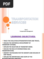 Topic 1 Transportation Management