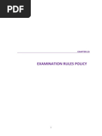 Examination Rules Policy