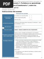 Examen - (AAB01) Cuestionario 1 - Fortalezca Su Aprendizaje Dando Respuesta Al Cuestionario 1, Sobre Los Contenidos 1.1. Al 1.4