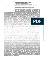 Direitos Humanos e o Ambiente Educacional - AVALIAÇÃO - ENTREVISTA - Discente Taciane Côvre +TERMO DE CONSENTIMENTO LIVRE E ESCLARECIDO