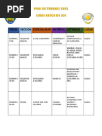 Plan de Trabajo Rayos de Sol