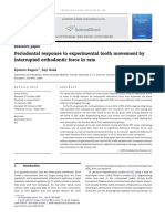 Periodontal Response To Experimental Tooth Movement by Interrupted Orthodontic Forcw in Rats