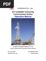 NYT ZJ40DBST Drilling Rig Communication System Operation Manual