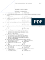 Chemistry Final Study Guide: Identify The Choice That Best Completes The Statement or Answers The Question