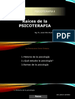 Raíces de La Psicoterapia