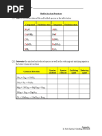 Chemistry Worksheet