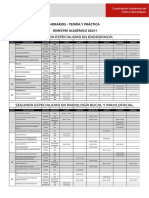 Horarios Posgrado 2023 I Especialidades