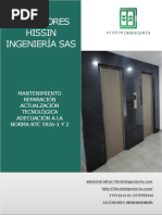 Brochure Ascensores HISSIN INGENIERÍA Sas