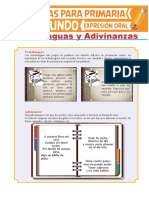 Trabalenguas y Adivinanzas para Segundo Grado de Primaria