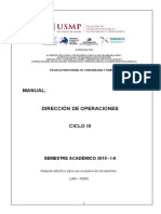 Manual Dirección de Operaciones 2019 - I - Ii