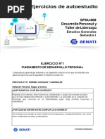 SPSU-868 Desarrollo Personal y Taller de Liderazgo: Estudios Generales Semestre I