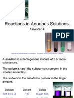 Reactions in Aqueous Solutions