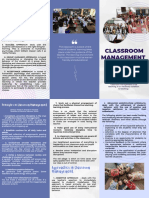 Classroom Management Principles & Approaches