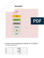 Ejercicios de Interes Simple: Isim Isiminiter Isimvartas Isimmul TN Psim