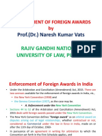 Enforcement of Foreign Awards in India