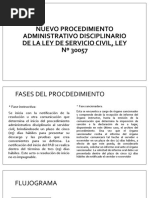 Nuevo Procedimiento Administrativo Disciplinario