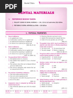 Dental Materials: 1. Physical Properties