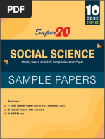 Class 10 Social Science Super 20 Sample Papers