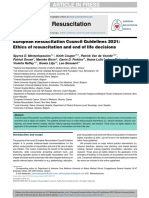 Resuscitation: European Resuscitation Council Guidelines 2021: Ethics of Resuscitation and End of Life Decisions