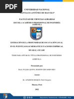 Universidad Nacional "Santiago Antúnez de Mayolo": Escuela Académico Profesional de Ingeniería Agrícola