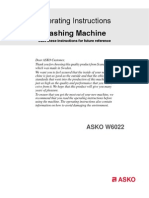 Akso Washing Machine w6022 Manual