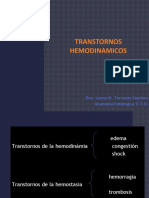 Clase 6 TRANSTORNOS HEMODINAMICOS Clase Virtual 2022