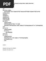 To Evaluate Given Integral Using Dirac Delta Function Scilab