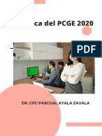 Dinámica Del PCGE 2020: Dr. CPC Pascual Ayala Zavala