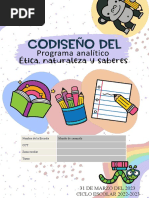 31 de Marzo Del 2023 CICLO ESCOLAR 2022-2023: Nombre de La Escuela Mundo de Caramelo CCT Zona Escolar Turno