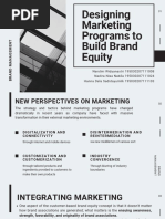 Designing Marketing Programs To Build Brand Equity