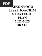 Kikonyogo Jesse Joachim Strategic Plan 2022-2025 Draft