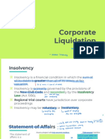 Corporate Liquidation