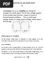 Small Signal Amplifire Lecture 1