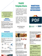 HPS Folder - Diabetes Orientaxes Nutricionais