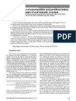 The Topical Effect of Chlorhexidine and Povidone-Iodine in The Repair of Oral Wounds. A Review