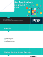 Mobile Applications Lecture 7 - Foreground and Background Services