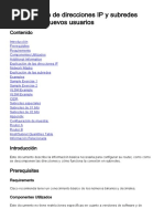 Configuración de Direcciones IP y Subredes Únicas para Nuevos Usuarios