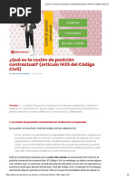 ¿Qué Es La Cesión de Posición Contractual - (Artículo 1435 Del Código Civil) - LP