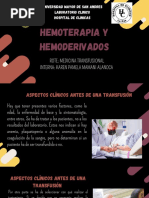 Hemocomponentes - Hemodreivados