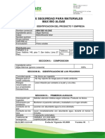 Hoja de Seguridad para Materiales Max Bio Algae: Seccion I.-Identificacion Del Producto Y Empresa