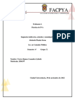 Evidencia 2. Práctica de IVA: Universidad Autónoma de Nuevo León Facultad de Contaduría Pública Y Administración