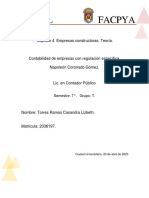 Capitulo 4. Empresas Constructoras. Teoría.: Semestre: 7° - Grupo: T