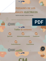 Propiedades de Los Materiales:: Electricos