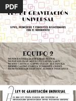 Ley de Gravitación Universal: Leyes, Principios Y Conceptos Relacionados Con El Movimiento