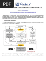 Residential Status and Taxation For Individuals - Taxguru - in